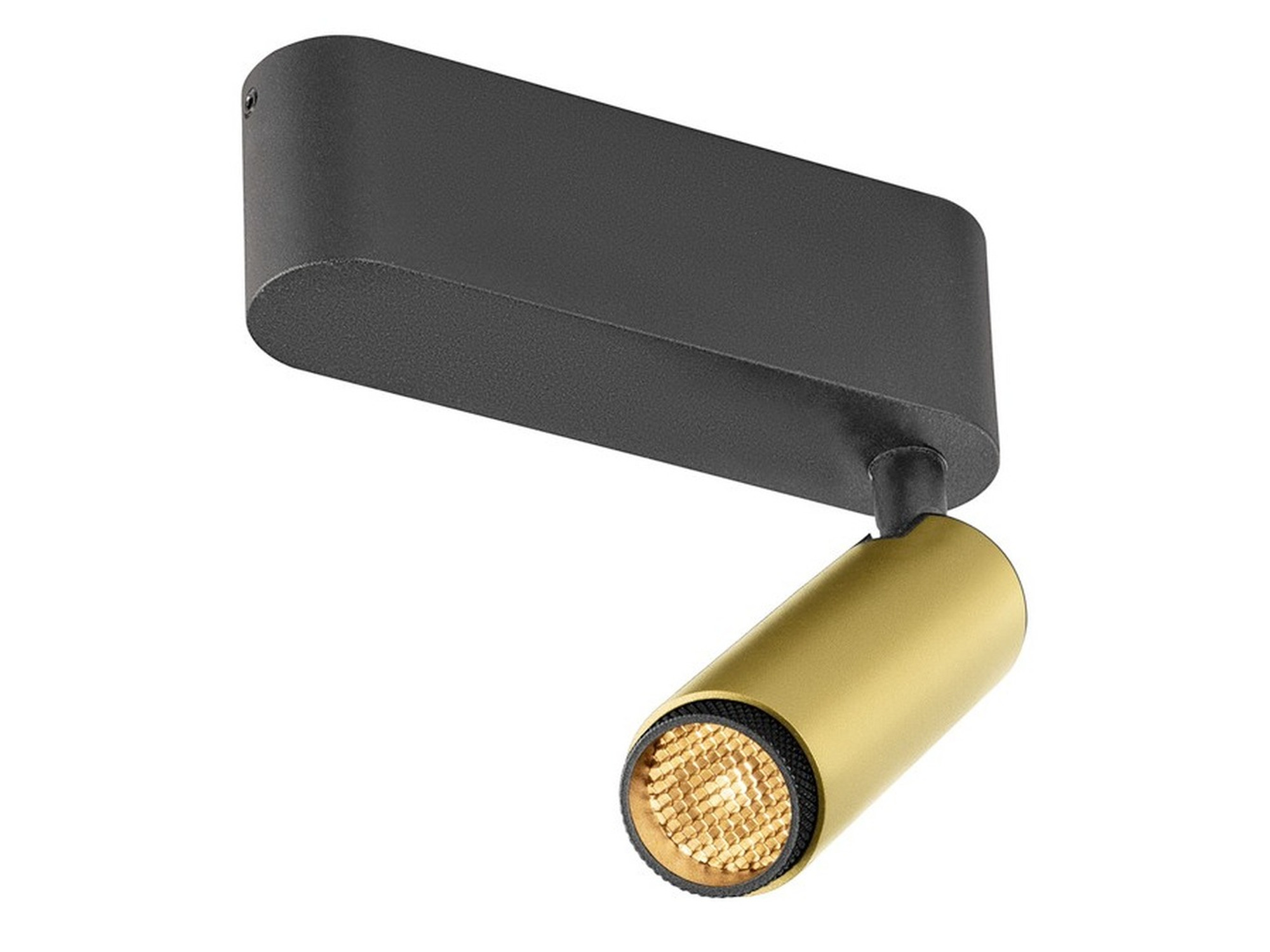 Złoto-czarny plafon Grip! S LED, widok 2700 K