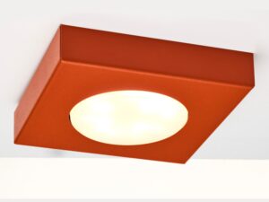 Miniaturka 5 - Ceglany plafon Hero 1 z zapalonym światłem GX53 widziany pod kątem
