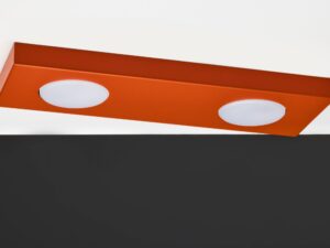 Miniaturka 4 - Ceglany plafon Hero 2 z dwiema oprawkami GX53 widziany pod kątem