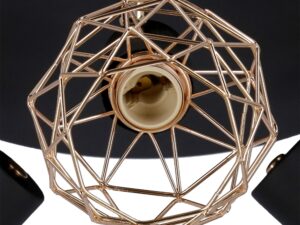Miniaturka 1 - Plafon sufitowy Kamirino z ażurowymi metalowymi kloszami – zdjęcie 2
