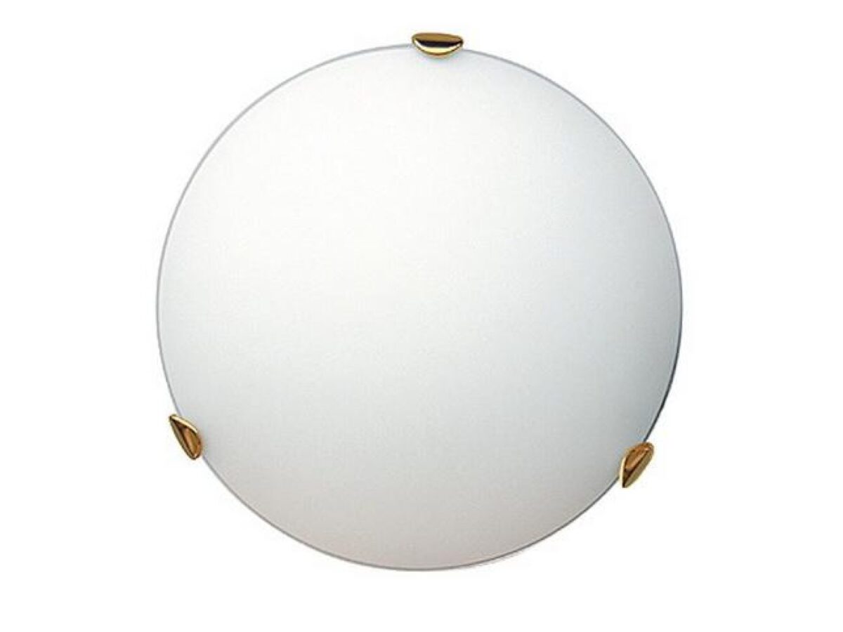 Lampa sufitowa Laritena z białym szklanym kloszem 30 cm