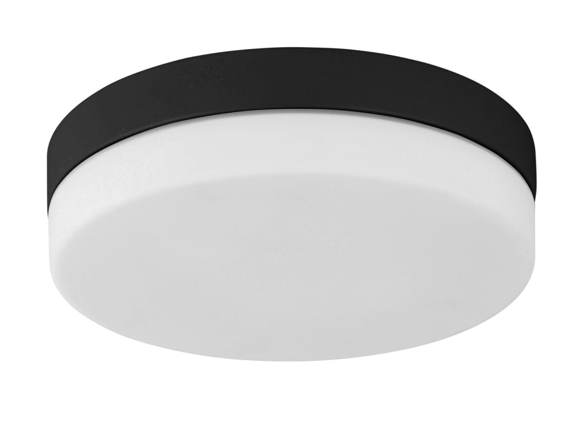 Plafon łazienkowy Pori 29 cm czarny IP44