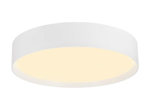 Miniaturka 4 - Biały plafon Decona 30 LED, okrągła oprawa natynkowa na białym tle