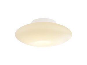 Miniaturka 6 - Biały okrągły plafon LED Felamo 11 W średnica 32 cm na białym tle
