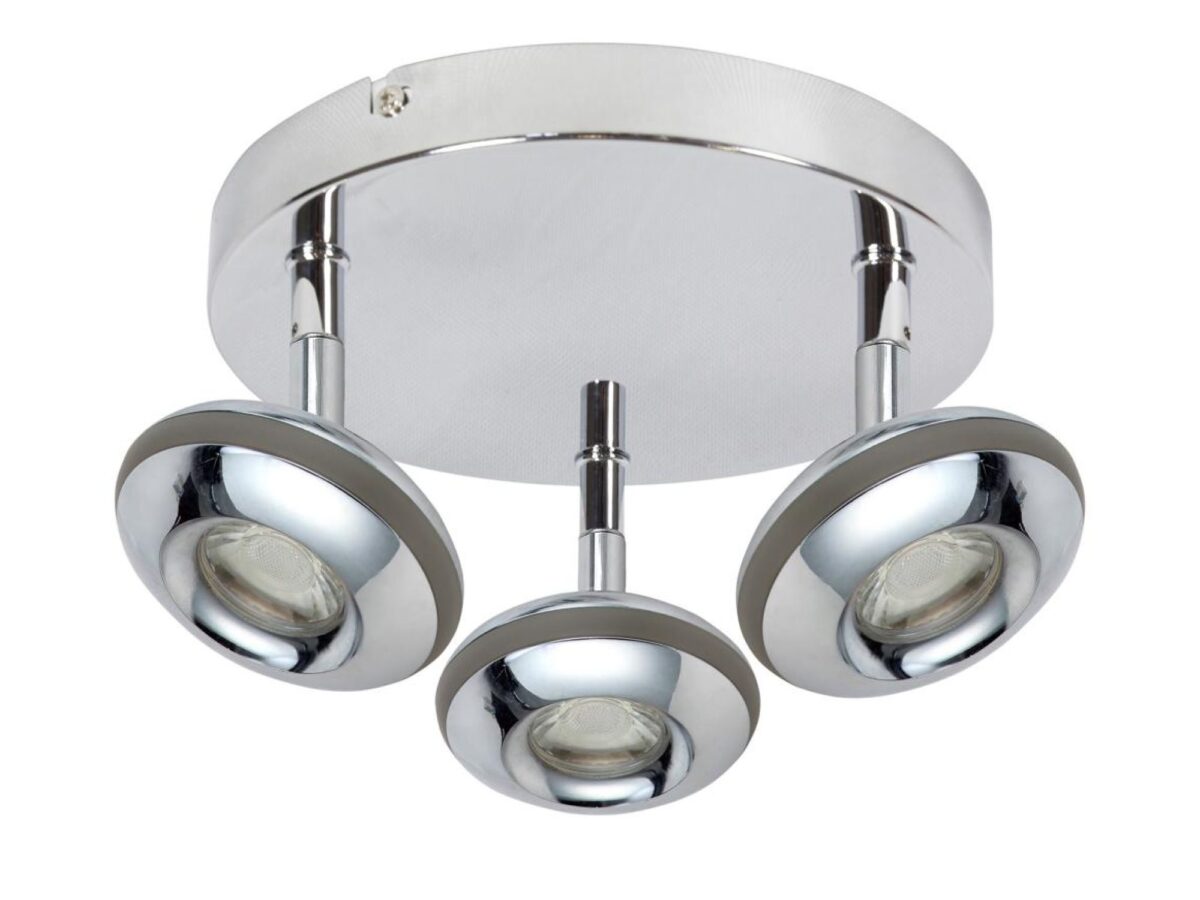 Plafon LED Giletira chromowany 3-punktowy 18 W