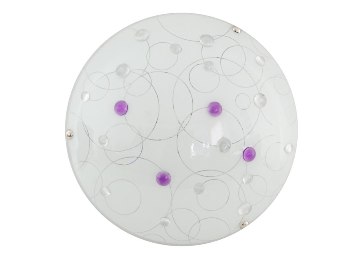 Plafon LED Kaladino 30 cm ze szklanym kloszem