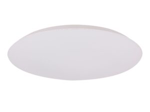 Miniaturka 3 - Biały okrągły plafon LED Lavitia z płaskim kloszem o średnicy 38 cm