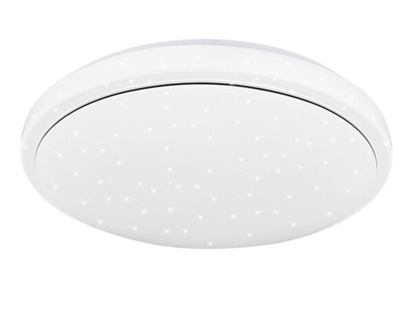 Biały plafon LED Lumirino 38 cm z okrągłym kloszem akrylowym