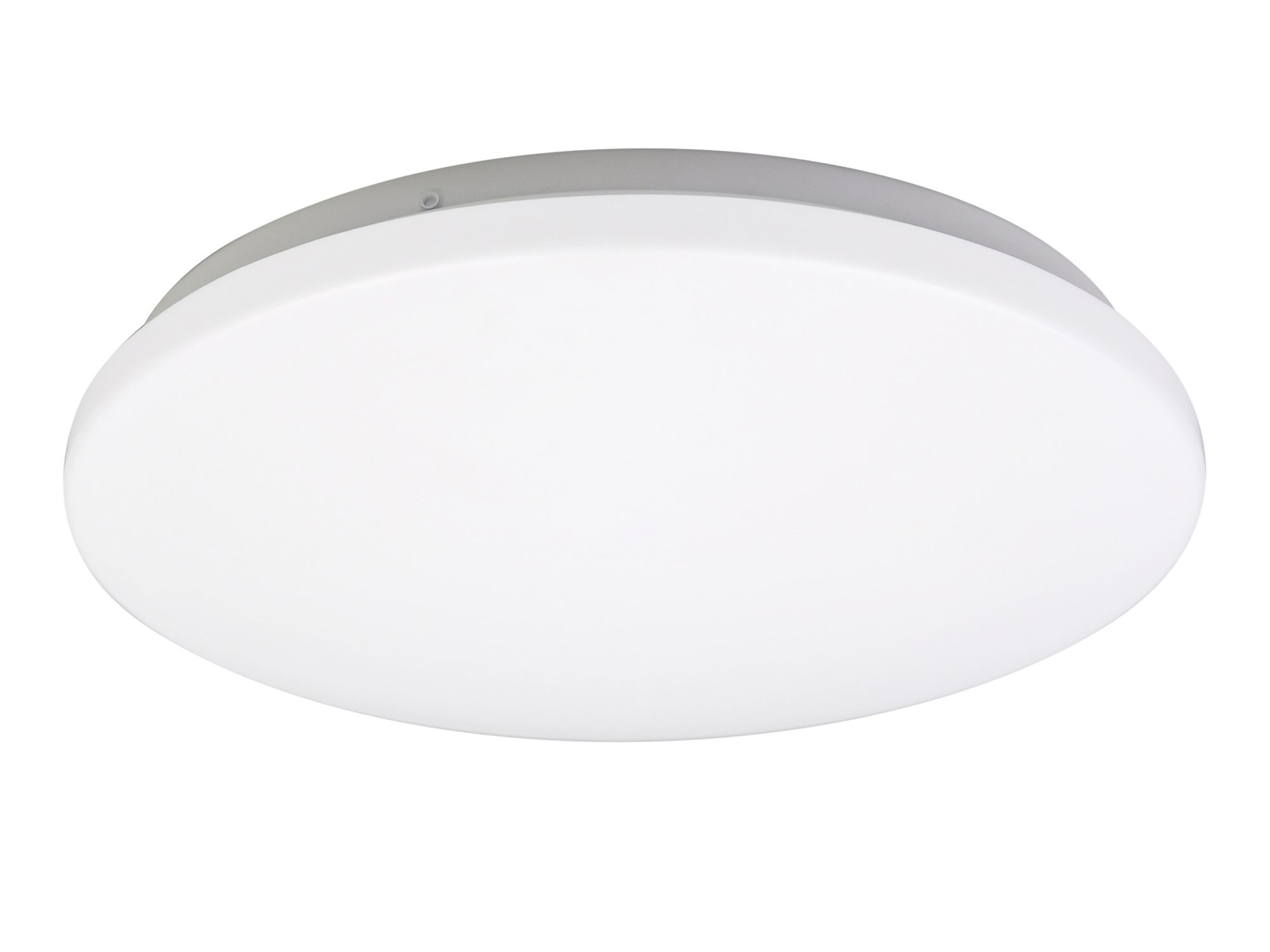 Plafon LED Mirolio biały średnica 25 cm, gładki akrylowy klosz