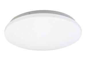 Miniaturka 2 - Biały okrągły plafon LED Mirolio 21 cm z gładkim akrylowym kloszem