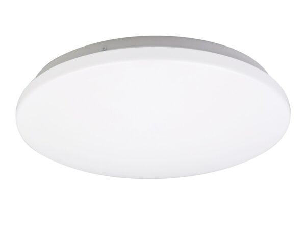 Biały okrągły plafon LED Mirolio 21 cm z gładkim akrylowym kloszem