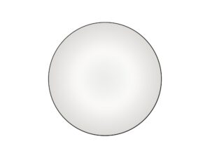 Miniaturka 5 - Plafon LED 30 cm z czarną ramką – widok od dołu