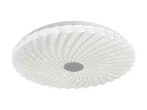 Miniaturka 3 - Plafon LED Salisino biały 48,5 cm ze spiralnym kloszem na białym tle