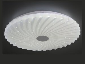 Miniaturka 2 - Plafon LED Salisino biały świecący, ze spiralnym akrylowym kloszem