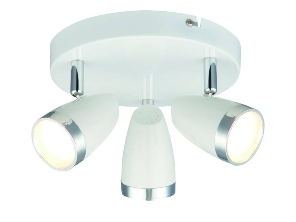 Plafon LED Silemina 23 cm biały 3-punktowy