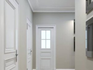 Miniaturka 2 - Biały plafon LED Silemina na suficie we wnętrzu