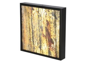 Miniaturka 4 - Plafon sufitowy LED z fornirem kamiennym Silosia 29 cm czarny – zdjęcie 5