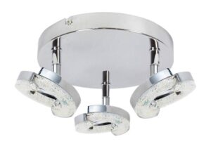 Miniaturka 2 - Plafon LED Teladeta chromowany z trzema okrągłymi reflektorami
