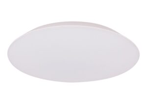 Miniaturka 3 - Biały plafon LED Vesonia 23 cm z gładkim okrągłym kloszem akrylowym