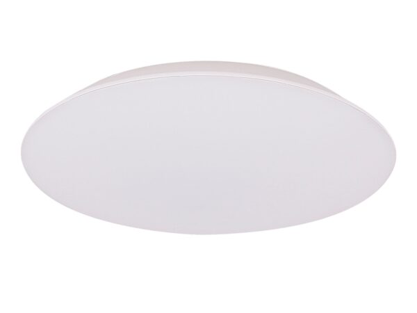 Biały plafon LED Vesonia 23 cm z gładkim okrągłym kloszem akrylowym