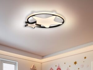Miniaturka 1 - Plafon Levosena LED z motywami gwiazd w aranżacji pokoju dziecięcego
