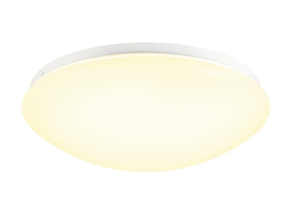Plafon Lipsy 2.0 30 LED IP44 biały mleczny – światło włączone