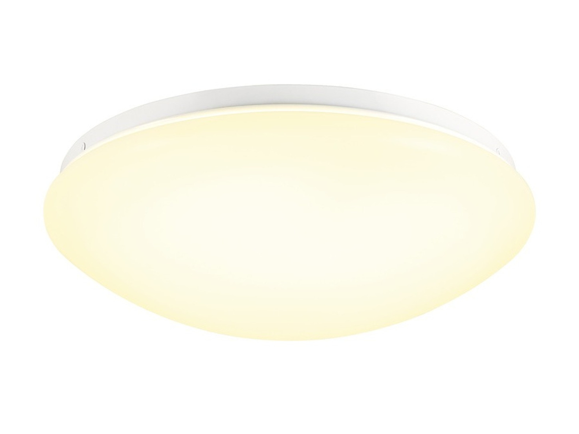 Plafon Lipsy 2.0 30 LED IP44 biały mleczny – światło włączone