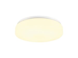 Miniaturka 1 - Plafon Lipsy 2.0 30 LED biały z mlecznym kloszem, widok produktu, światło włączone