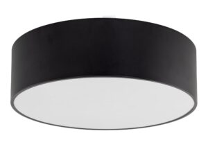 Miniaturka 4 - Plafon Livo M 40 cm IP54 czarny z białą przesłoną na białym tle