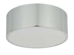 Miniaturka 4 - Chromowany plafon Livo S 30 cm IP54 na białym tle