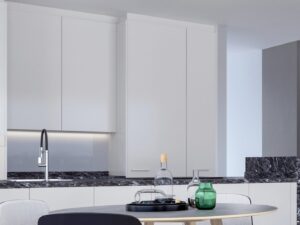 Miniaturka 1 - Plafon LED Loritela chromowany w aranżacji wnętrza
