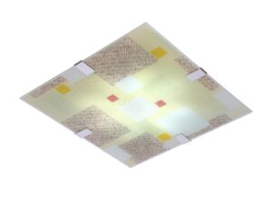 Miniaturka 3 - Plafon Lumisano szklany LED 6500 K trzecie ujęcie geometrycznego klosza