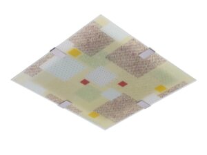 Miniaturka 2 - Plafon Lumisano wielokolorowy 40 cm szklana kwadratowa płyta z boku