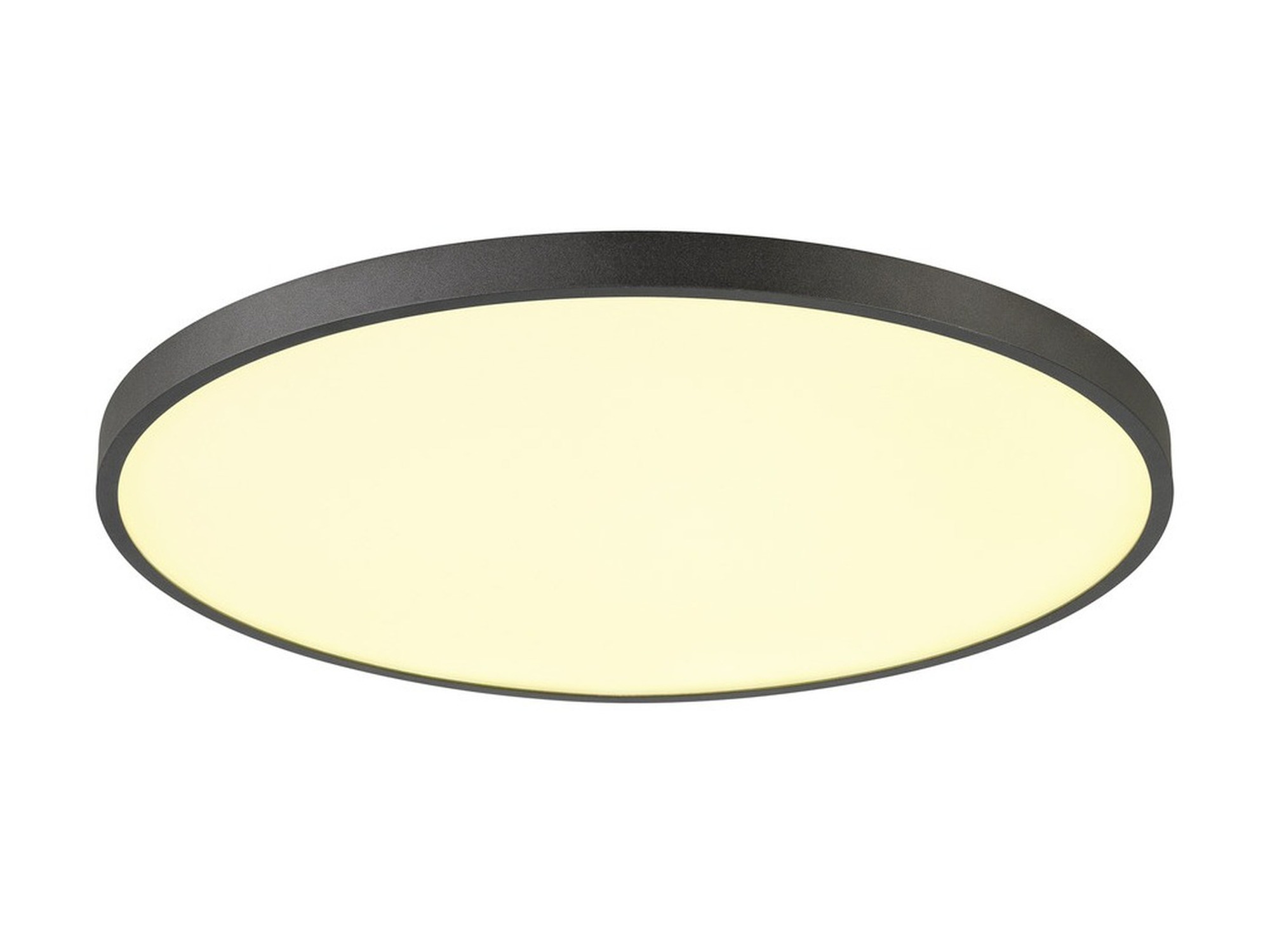 Plafon Medo 2 Slim 60 czarny – wariant 35 W PHASE, widok ukośny