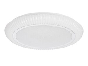 Miniaturka 2 - Plafon LED Mironela z białą osłoną i chromowymi detalami