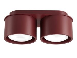 Miniaturka 67 - Dwupunktowy plafon Modessa 21 cm burgund