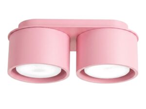 Miniaturka 46 - Dwupunktowy plafon Modessa 21 cm różowy