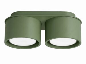 Miniaturka 53 - Dwupunktowy plafon Modessa 21 cm zielony oliwkowy