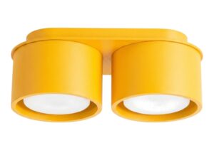 Miniaturka 32 - Dwupunktowy plafon Modessa 21 cm żółty