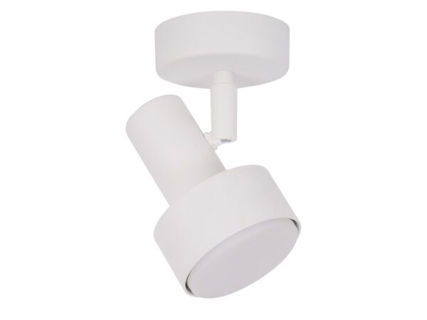 Biały plafon Mona 1 S z ruchomym cylindrycznym kloszem GX53, packshot