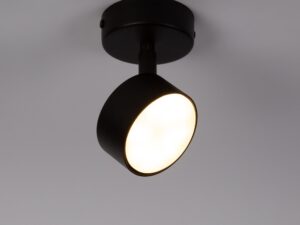 Miniaturka 5 - Czarny plafon Nemo 1 S z reflektorem GX53 w aranżacji pomieszczenia