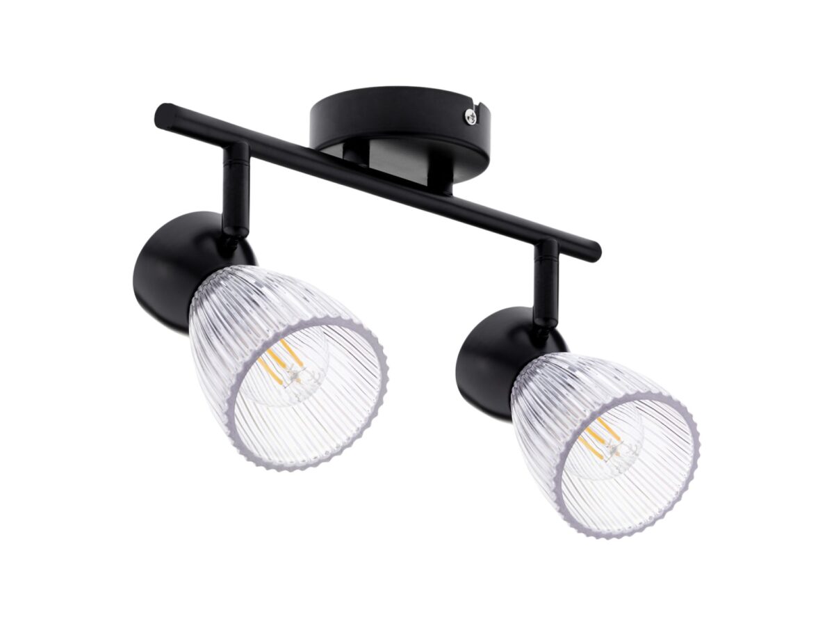 Lampa sufitowa Noridora 2 × E14 30 cm czarna lub złota