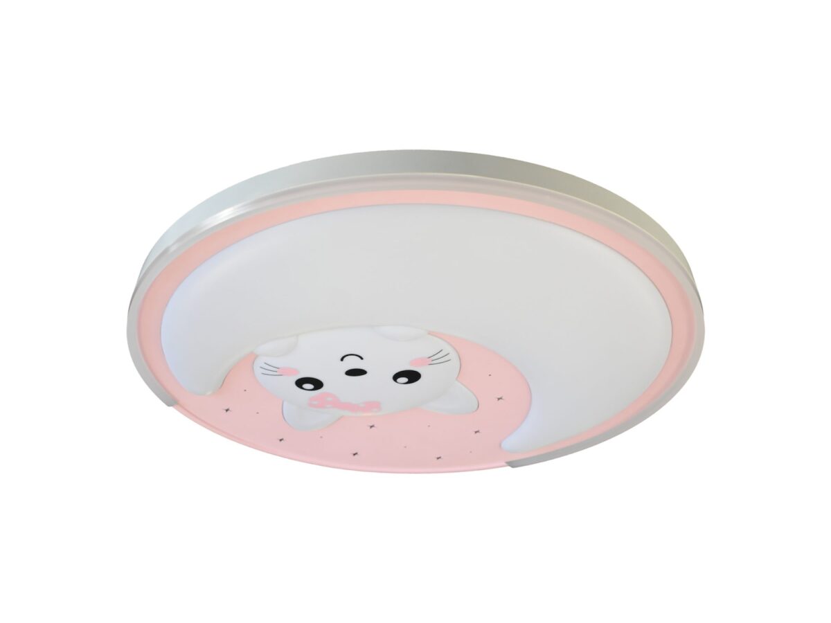 Plafon dziecięcy LED Olovela 34 W różowy 48 cm
