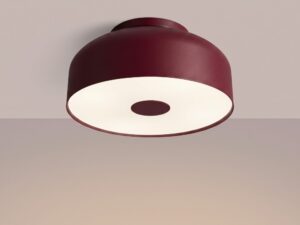 Miniaturka 6 - Plafon OMIRA burgund z włączonym światłem