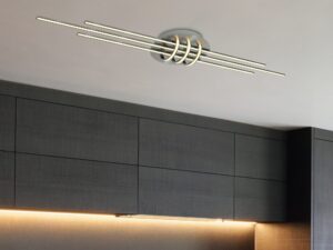 Miniaturka 1 - Plafon Omivino z geometrycznymi modułami LED w aranżacji wnętrza