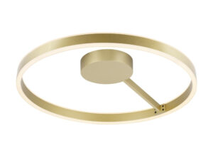 Miniaturka 3 - Mosiężny plafon One LED Ø60 cm z okrągłym pierścieniem świetlnym
