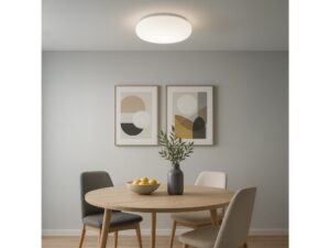 Miniaturka 3 - Plafon sufitowy Oredia 42 cm biały na 3 żarówki E27 – zdjęcie 4