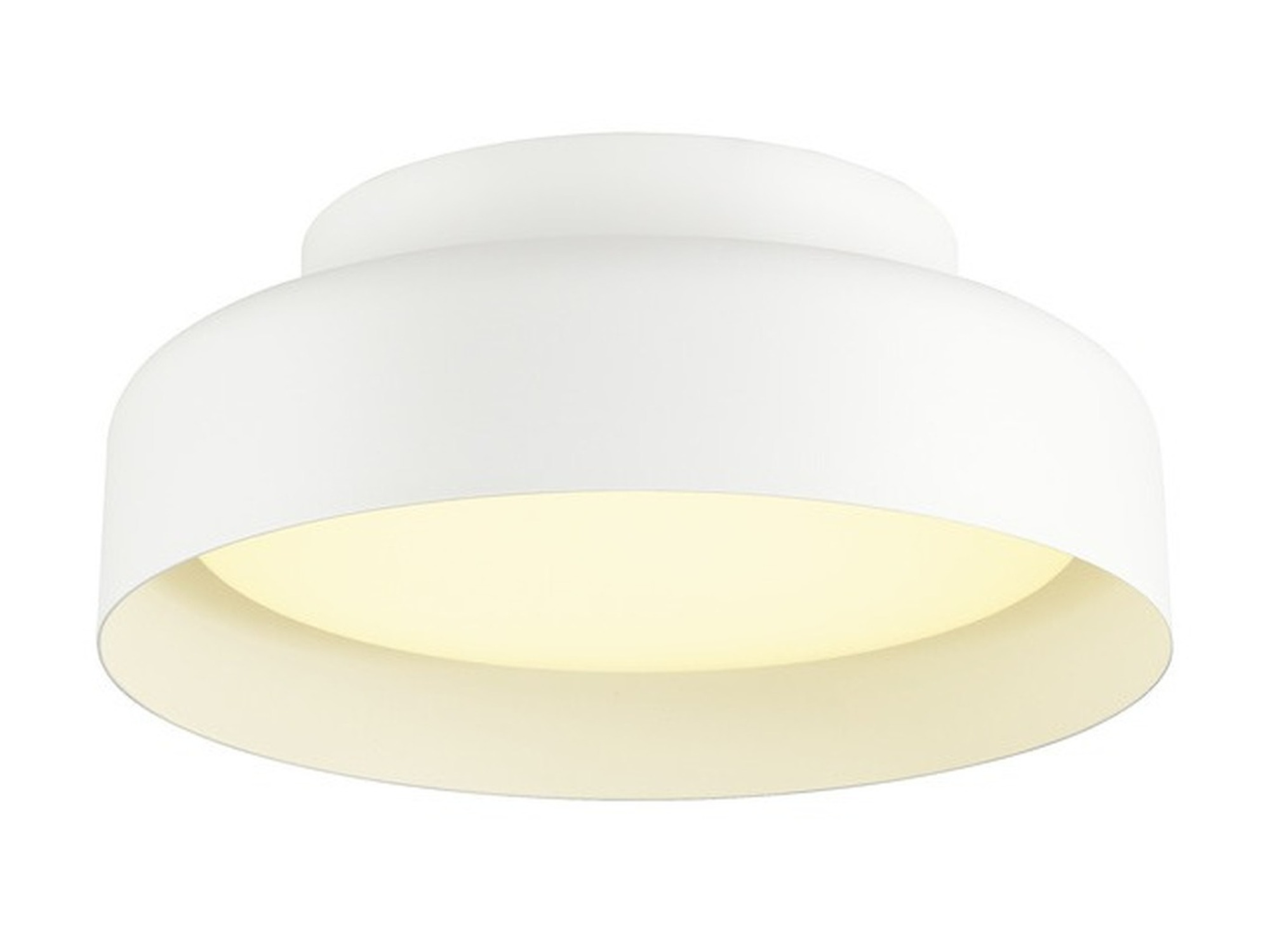 Plafon Ovana 30 biały LED, okrągła oprawa natynkowa na białym tle