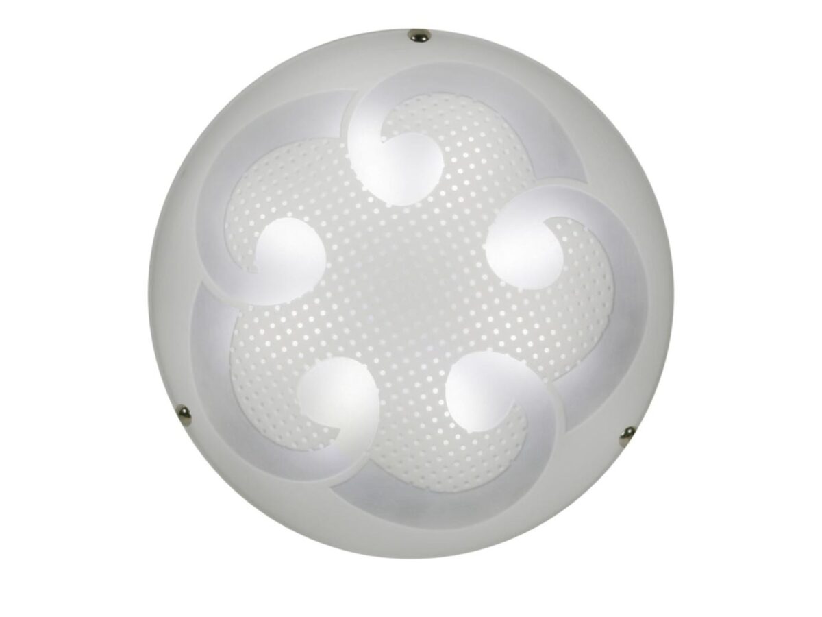 Plafon LED Palatano biały szklany 30 cm