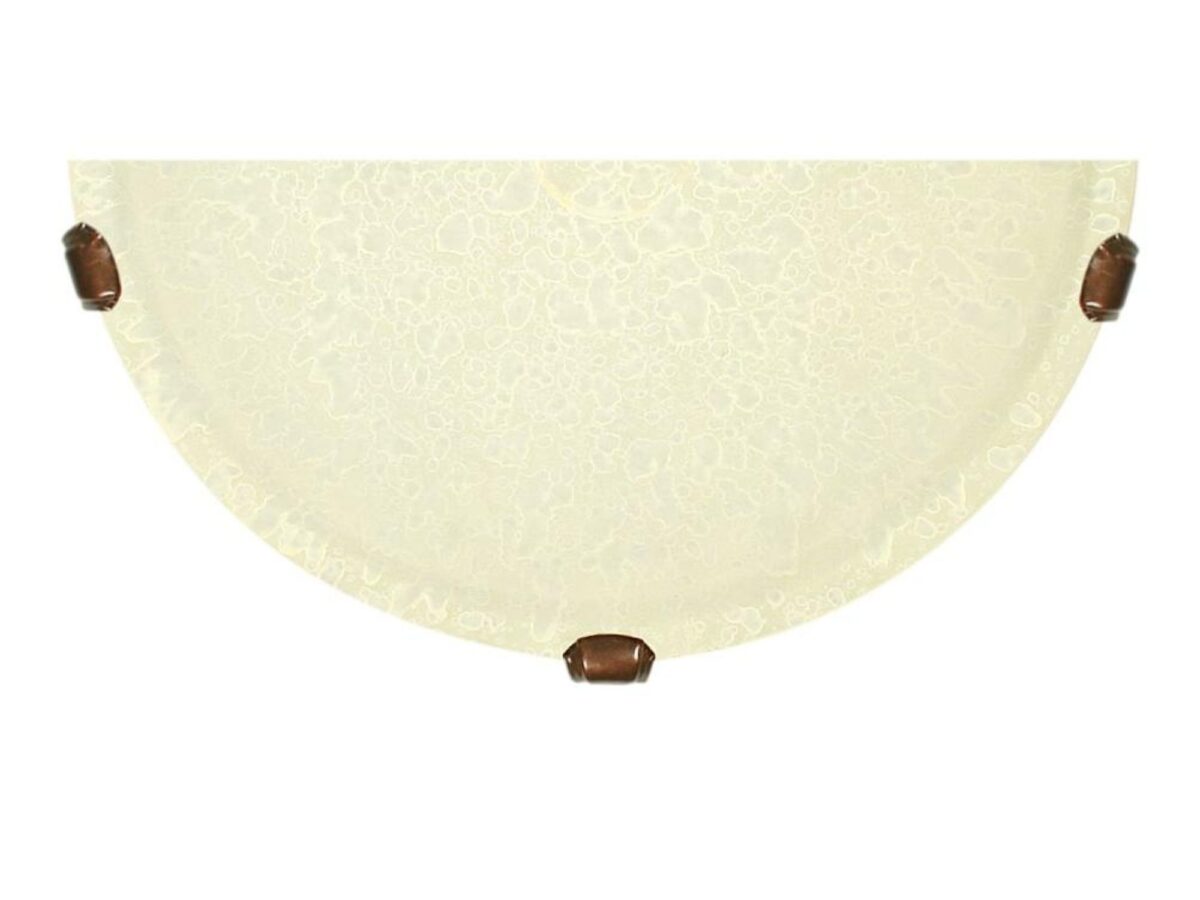 Plafon ścienny Palomino 30 cm z beżowym szkłem E27